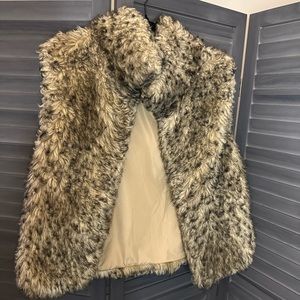 Faux fur vest